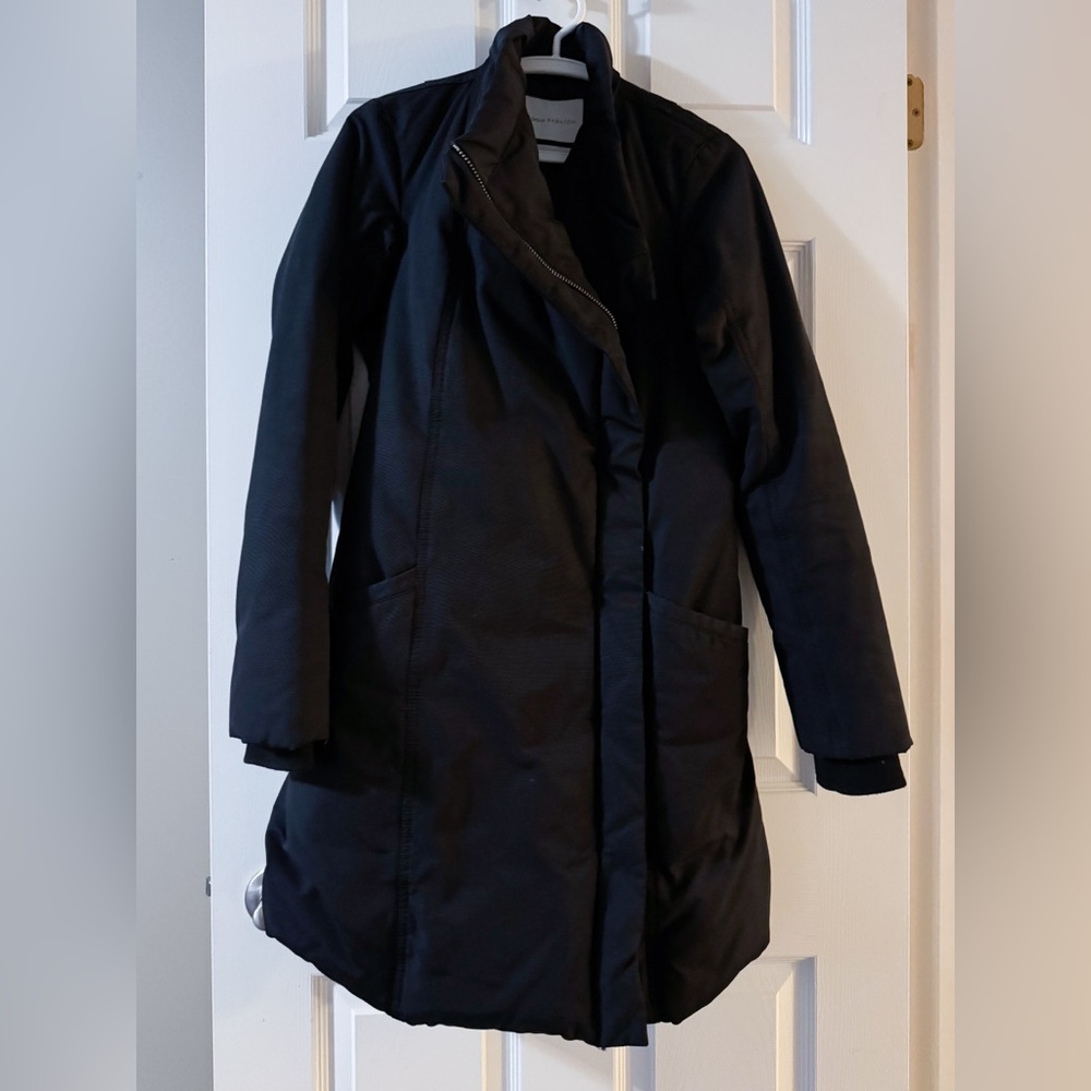 ARITZIA Babaton The Group Acubi Bowerman Puffer Coat Black Goose Down M - Picture 2 of 13